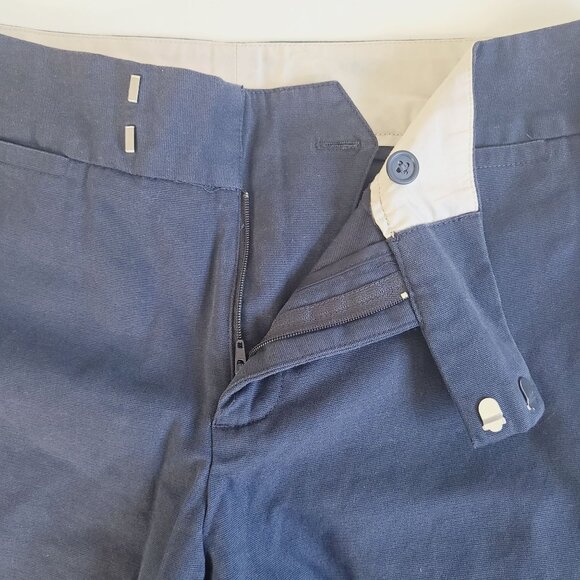 Gap Womens Navy Blue Chino Pants Size 8 Straight Leg Pockets Cotton - Picture 4 of 12